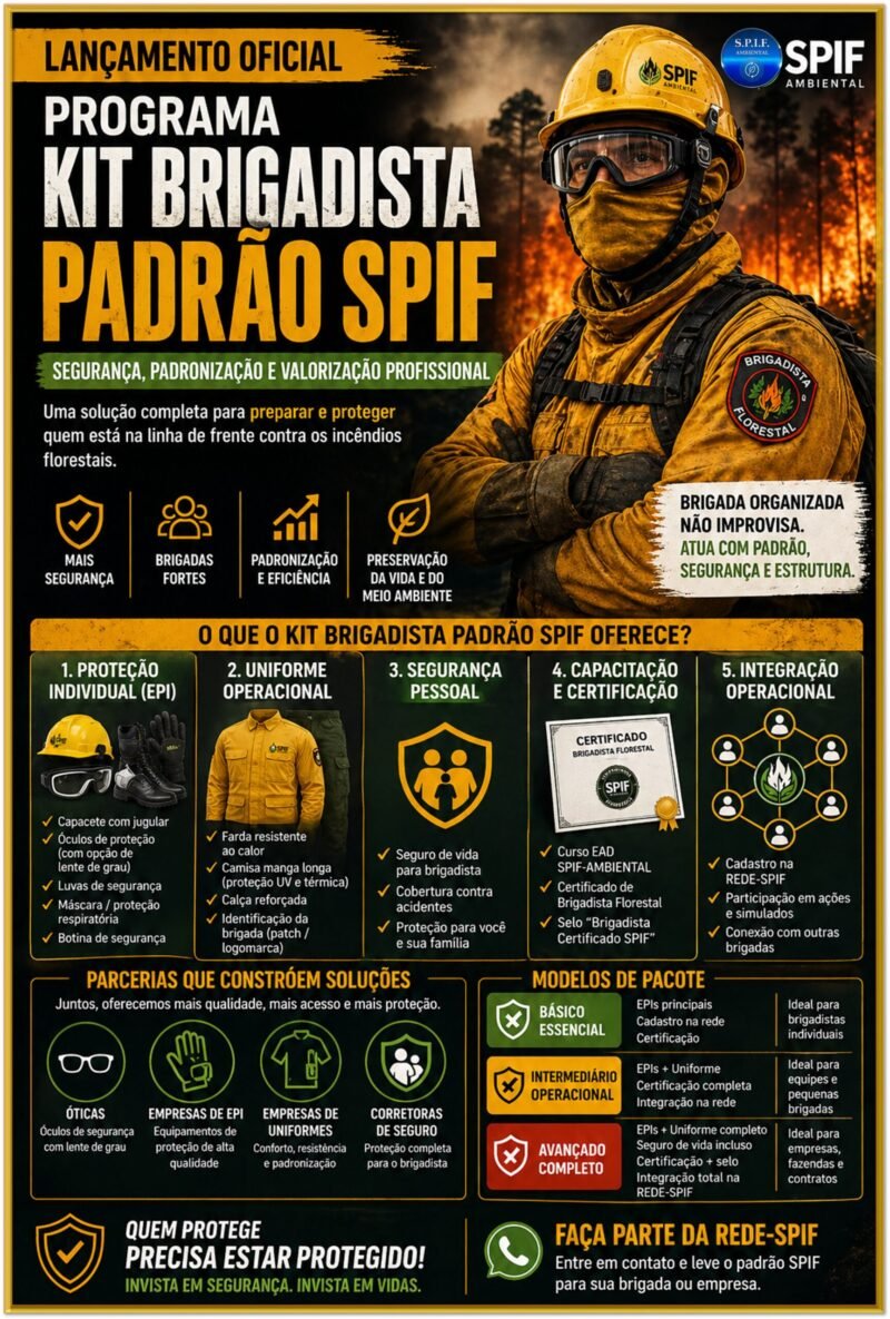 KIT BRIGADISTA FLORESTAL REDE-SPIF