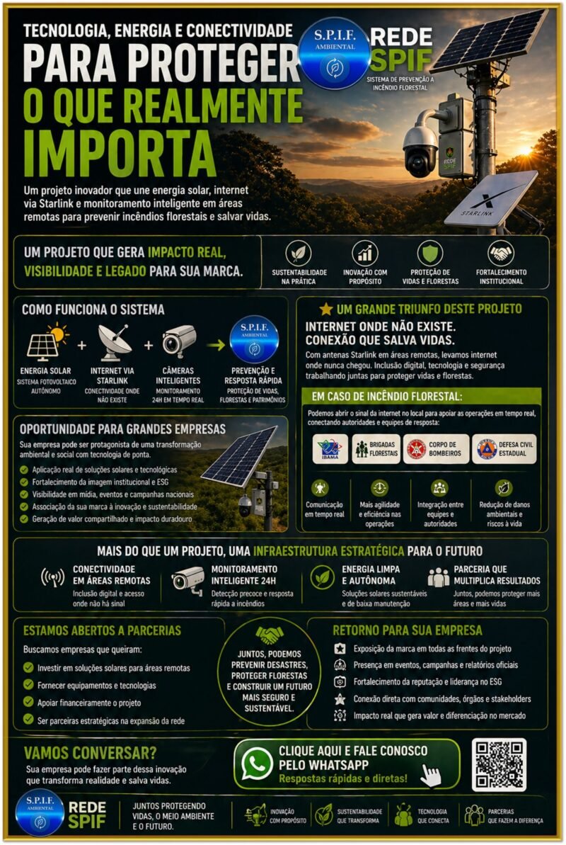 CONECTIVIDADE NA PREVENÇÃO E COMBATE A INCÊNCIOS FLORESTAIS (CIF)
